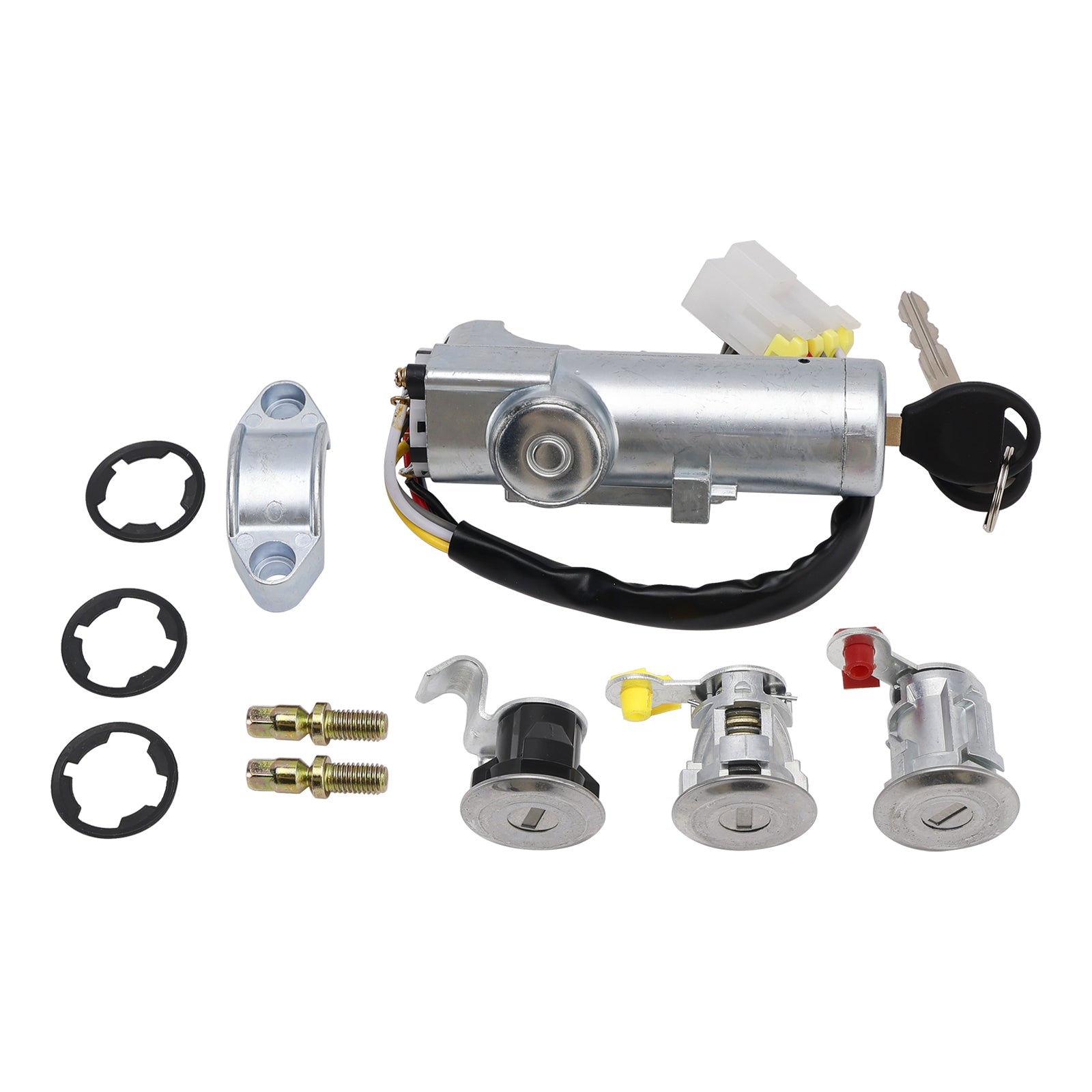 Kit de verrouillage de porte avec barillet de contact et 2 clés K9810-2S806 pour Nissan Navara D22 1997-2006