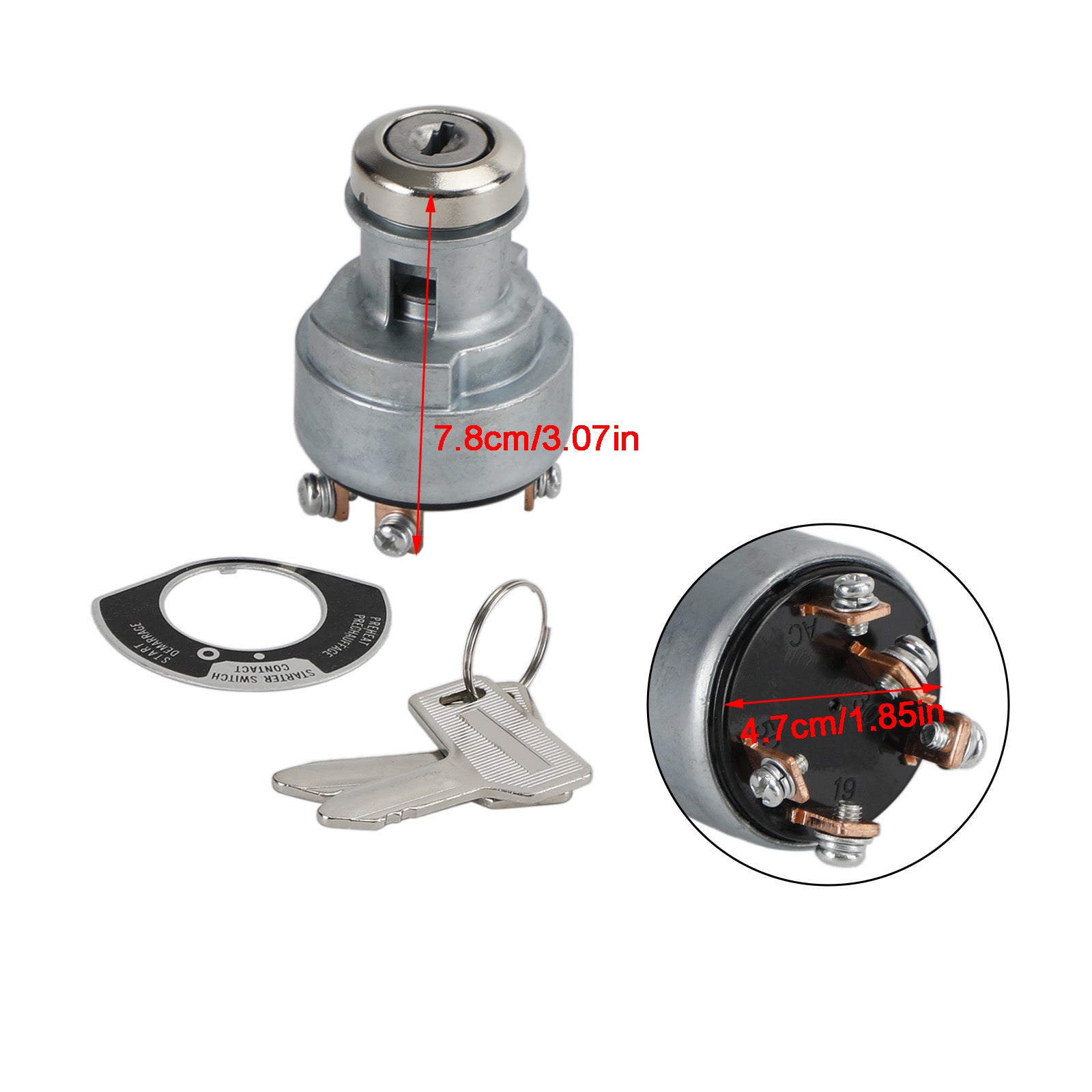 Stikalo za vžig s 301 tipkami 933110-00200 933110-00100 za Yanmar C50R C60R C80R B08-3