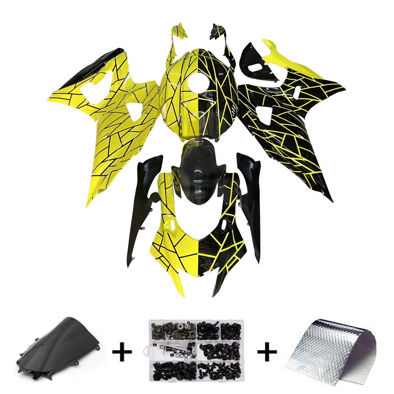 Kit de carenado inyectado de plástico ABS para Yamaha YZF-R7 2021-2025