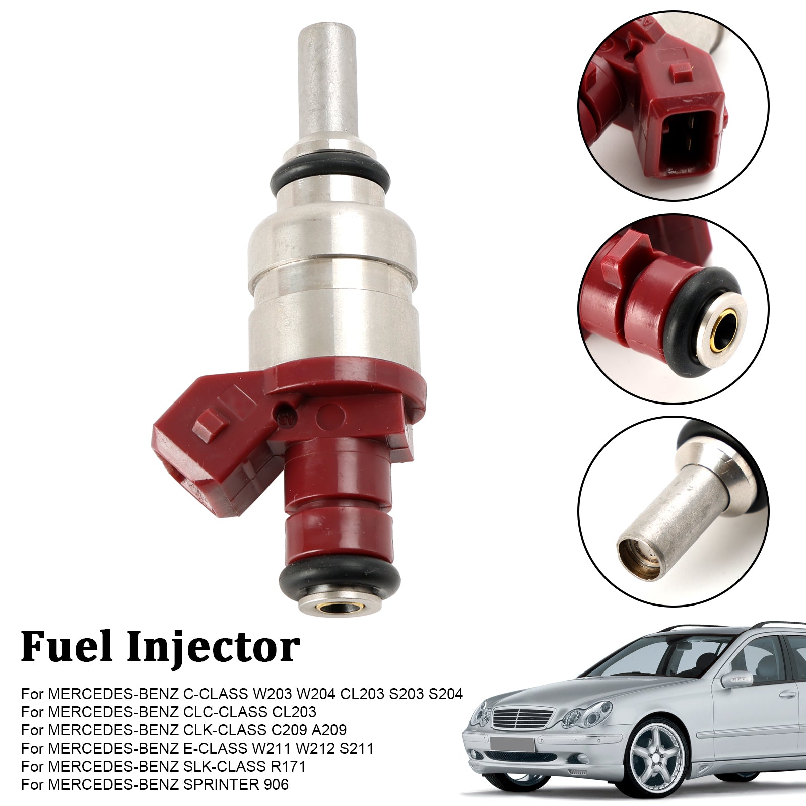 1pcs Inyector de combustible A2710780023 para Mercedes Benz C-Class CLK-CLK 1.8L