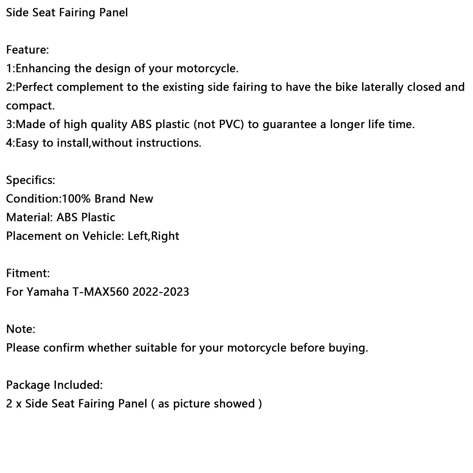 Yamaha T-Max 560 2022-2023: n sivutuotteet Yamaha T-Maxille