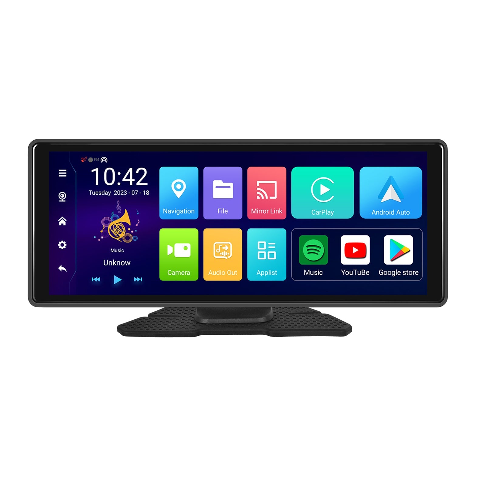 10.26 "" Bluetooth CarPlay HD -auton navigointi iso kosketusnäyttö AHD -kamera