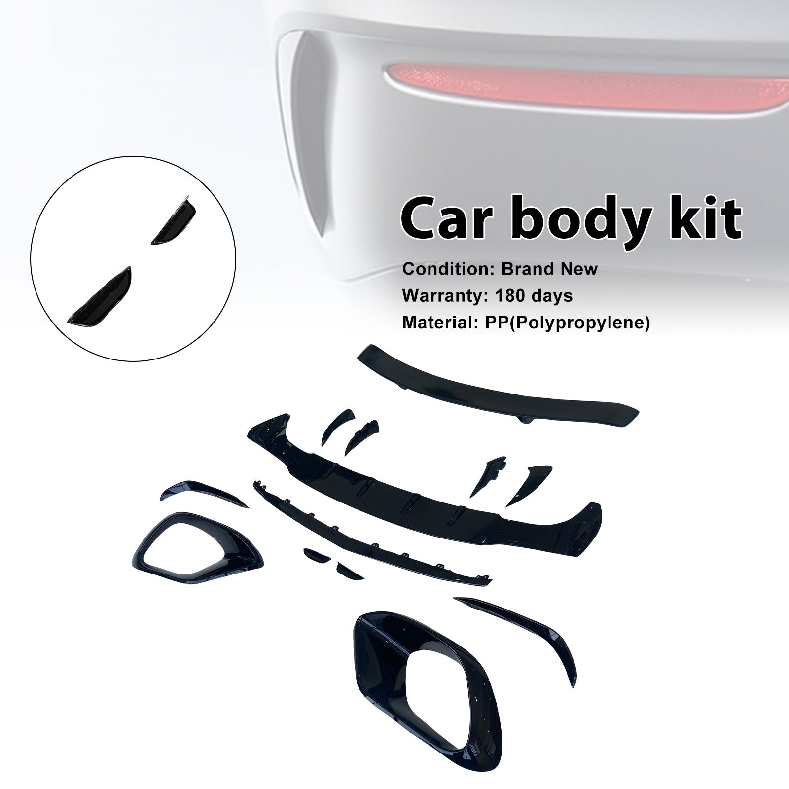 Komplet karoserije in odbijačev za Mercedes-Benz CLA W118/CLA45S (2020–2024).