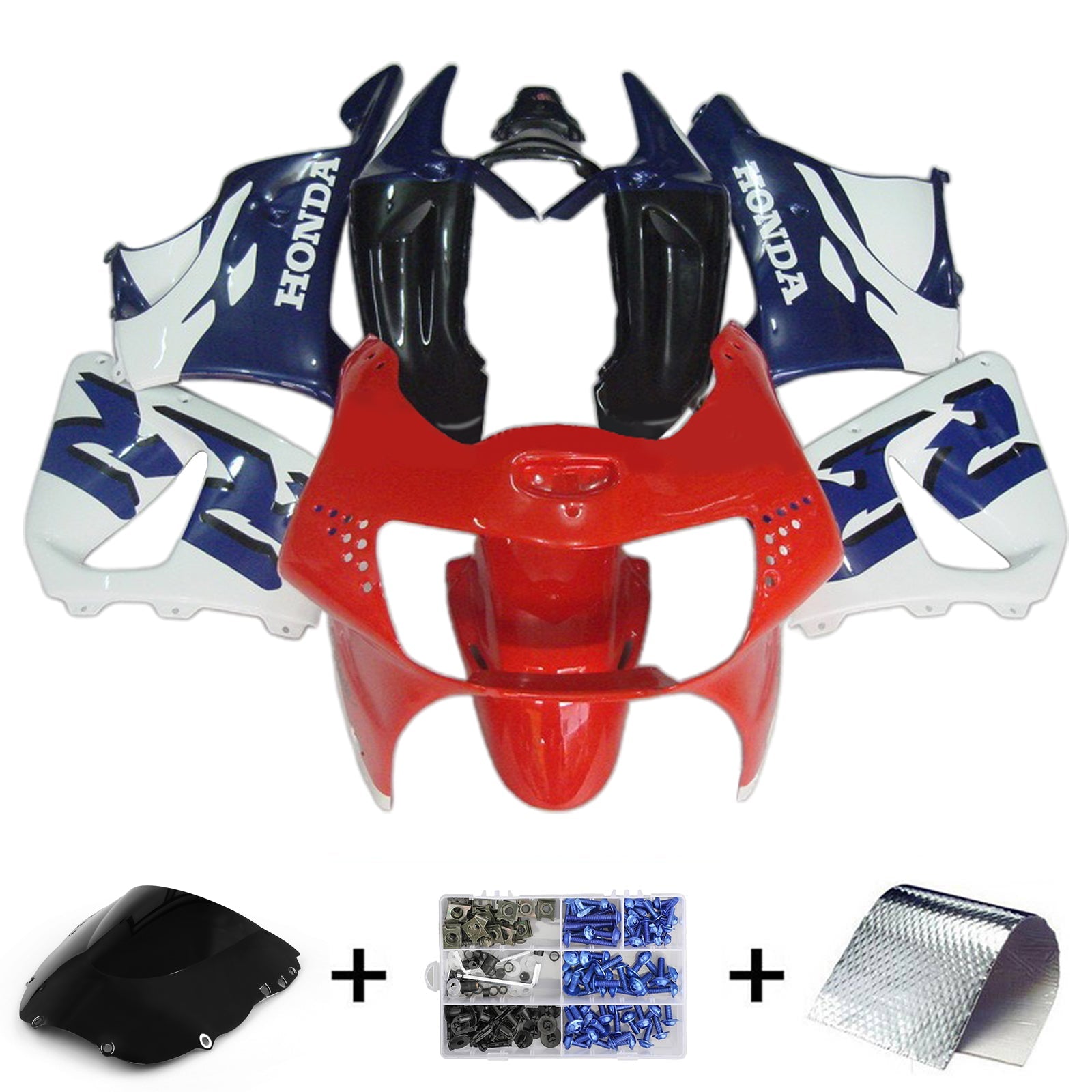 1998-1999 Honda CBR900RR 919 Kit de carenado de inyección de carrocería de plástico ABS