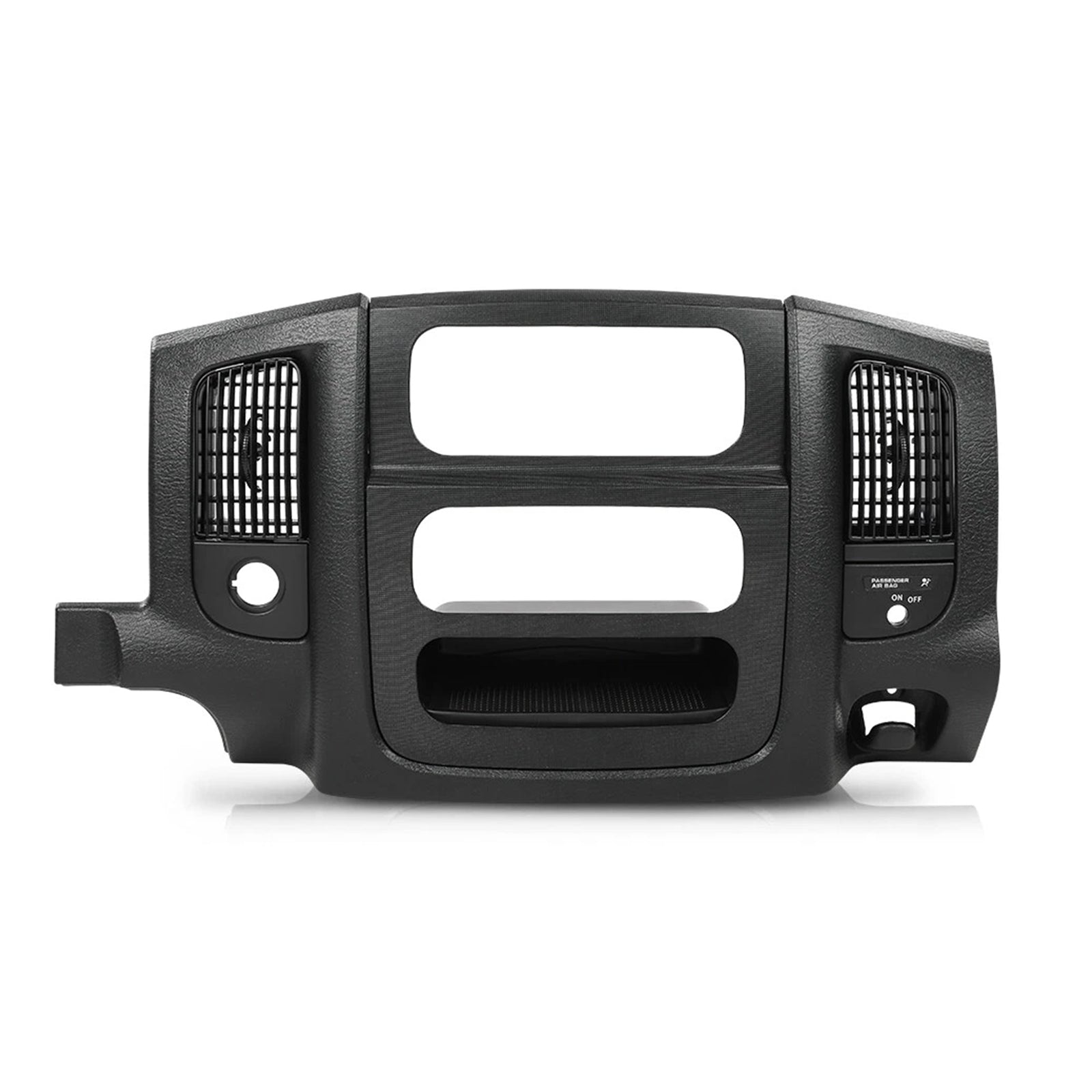 Pannello di ventilazione nero con rivestimento centrale per autoradio, adatto per Dodge Ram 2002-2005