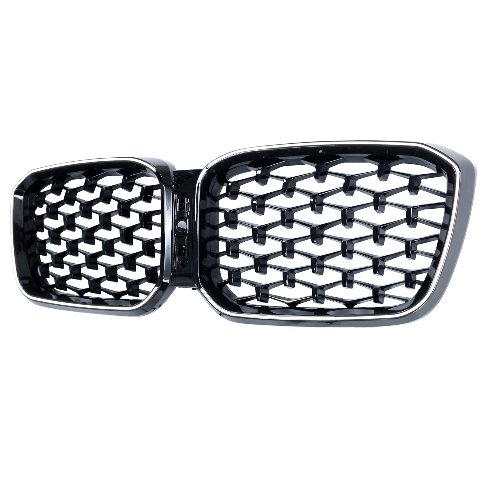 Grille de pare-chocs avant noire brillante diamantée pour BMW X3 G01 X4 G02 2022-2025