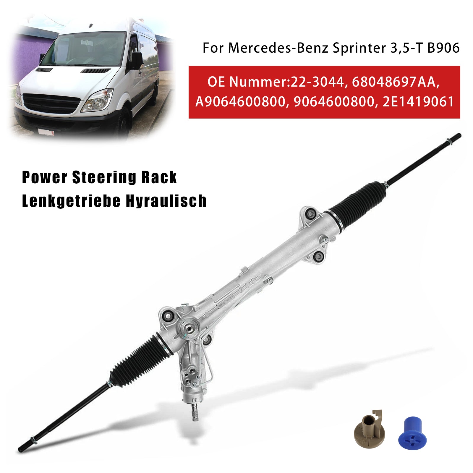 Richting cremaillère geholpen 68048697AA voor VW Crafter 30-35 2.0 2.5 en Mercedes Sprinter B906