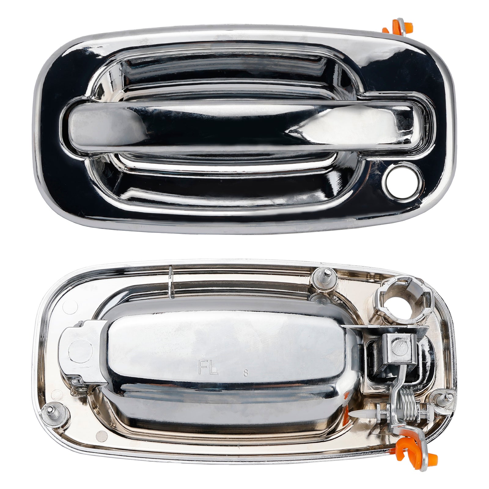 Ensemble de 4 poignées de porte extérieures avant chromées pour Chevy GMC Silverado 99-06