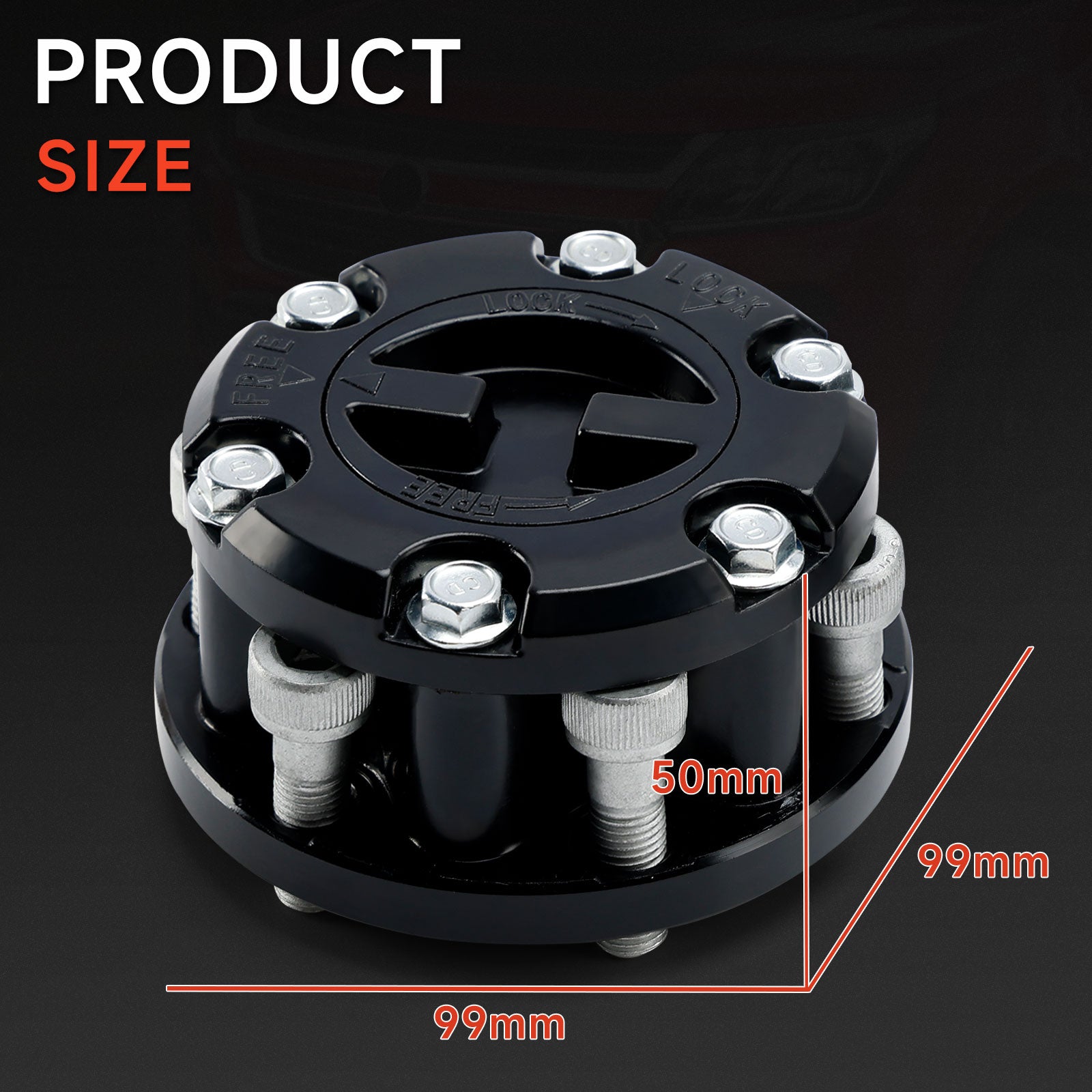 2x prosta vozlišča za kolesa za Holden Rodeo Jackaroo Colorado Isuzu D-Max 17 Spline Generic