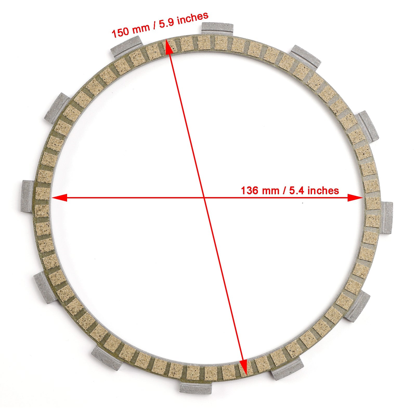 Kit de disques d'embrayage pour Kawasaki ZX1400 ZZR1400 06-23 Ninja ZX-14 2006-11