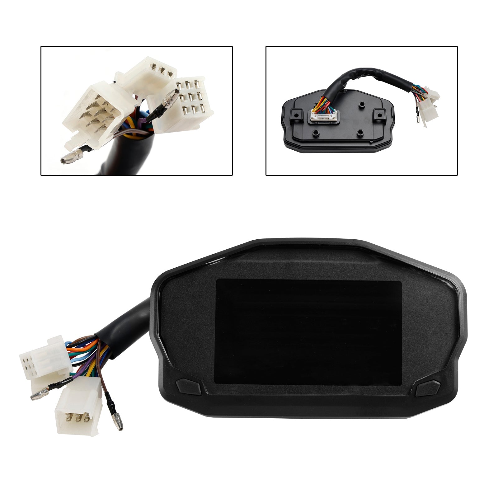 Digitale kilometerstand LCD -achtergrondverlichting, snelheidscounter, universeel voor motorfiets