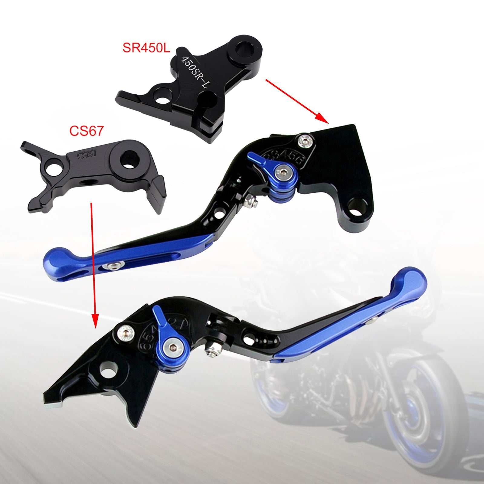 Levier de frein et d'embrayage réglable compatible avec VOGE DS900X 900DSX 2024-2026