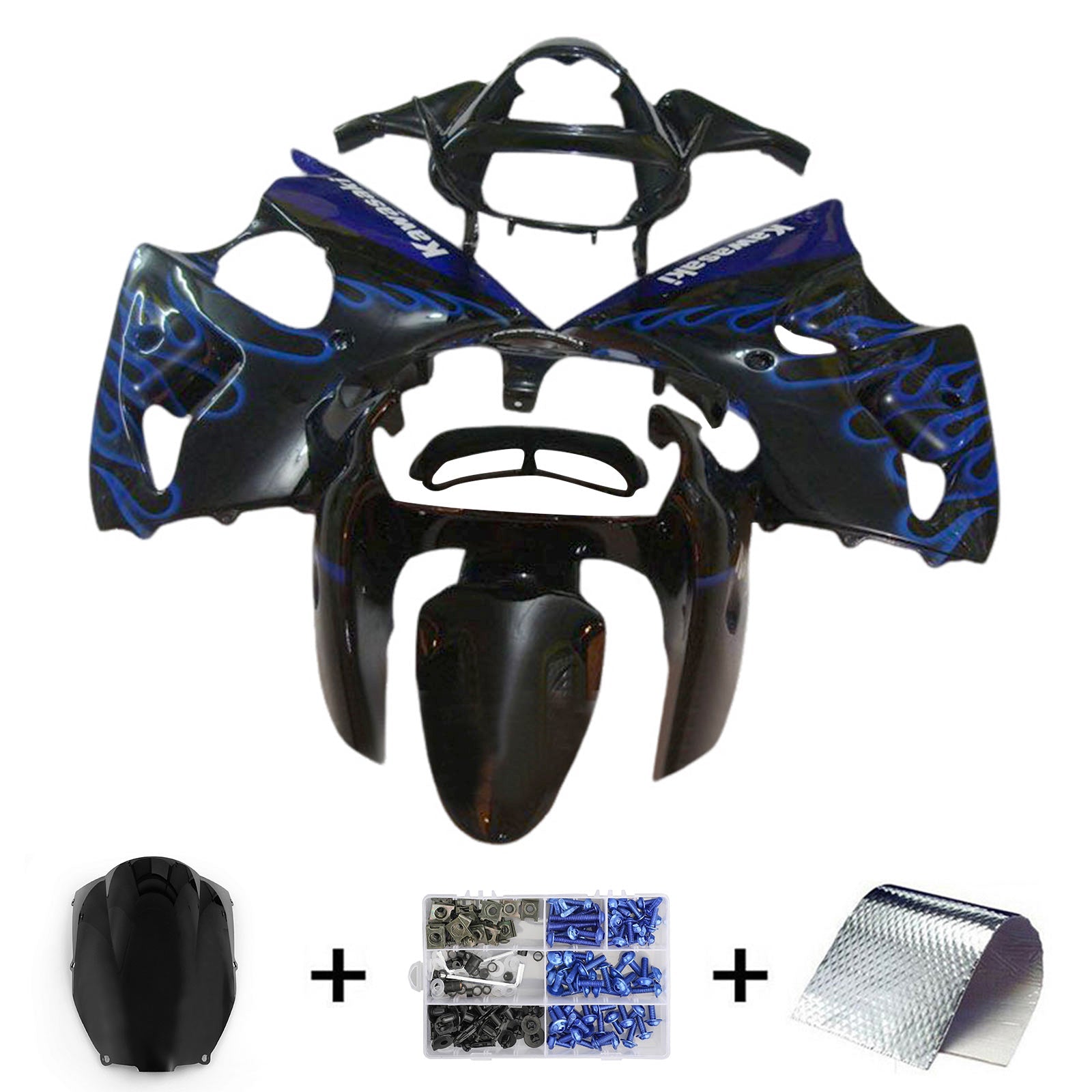 2000-2002 Kawasaki ZX6R 636 2005-2008 ZZR600 komplet za vbrizgavanje avtomobilov