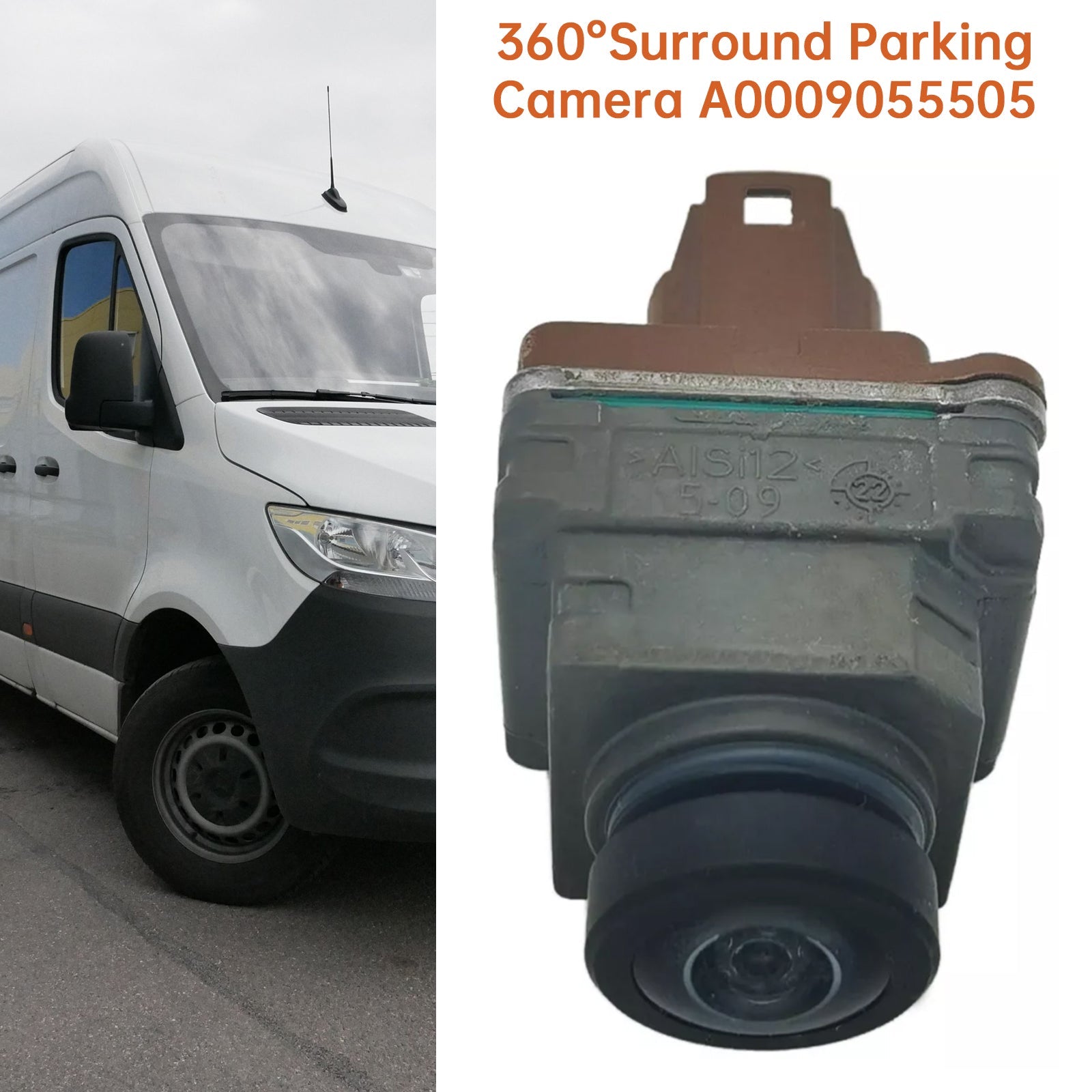 360 ° Panoramska vidna kamera za Mercedes -Benz Sprinter 2500 Base 2,0 L L4 - Bencin, 3,0 L V6 - Diesel 2019 A000905505