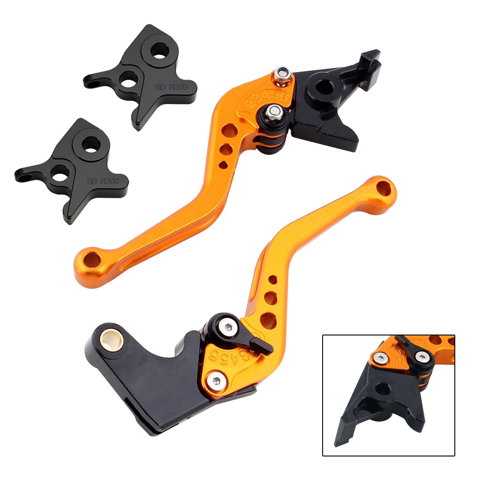 Palanca de freno y embrague corta para Kymco AK550 2017-2022