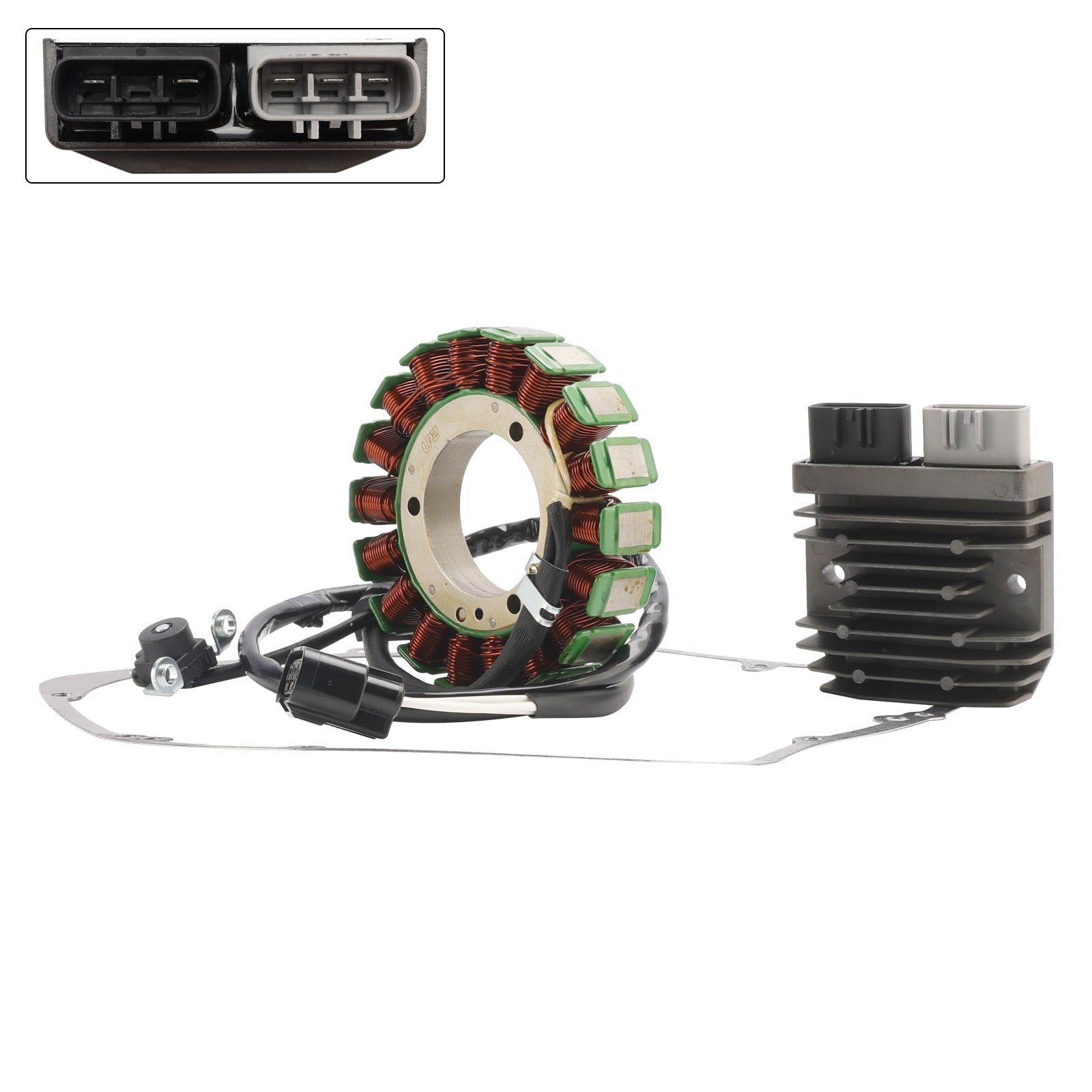 Kit van Stator Midnight Star Regulator voor Yamaha XVS1300A 2010-2014/2016 3D8-81410-10 3D8-81410-20