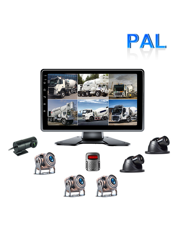 Version tactile 10,1 pouces 1024 * 600 IPS avec BSD pour bus de camion RV + 4 caméras de recul
