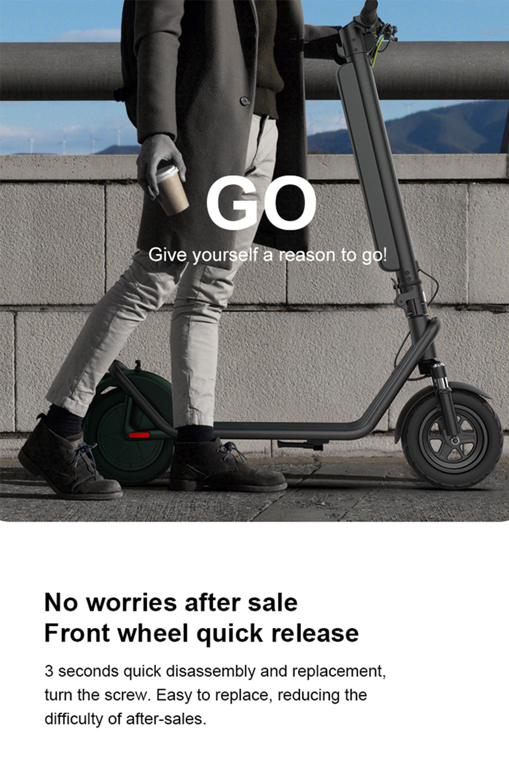 10-calowa składana hulajnoga elektryczna z napędem tylnym i amortyzacją ze stopu aluminium dla dorosłych