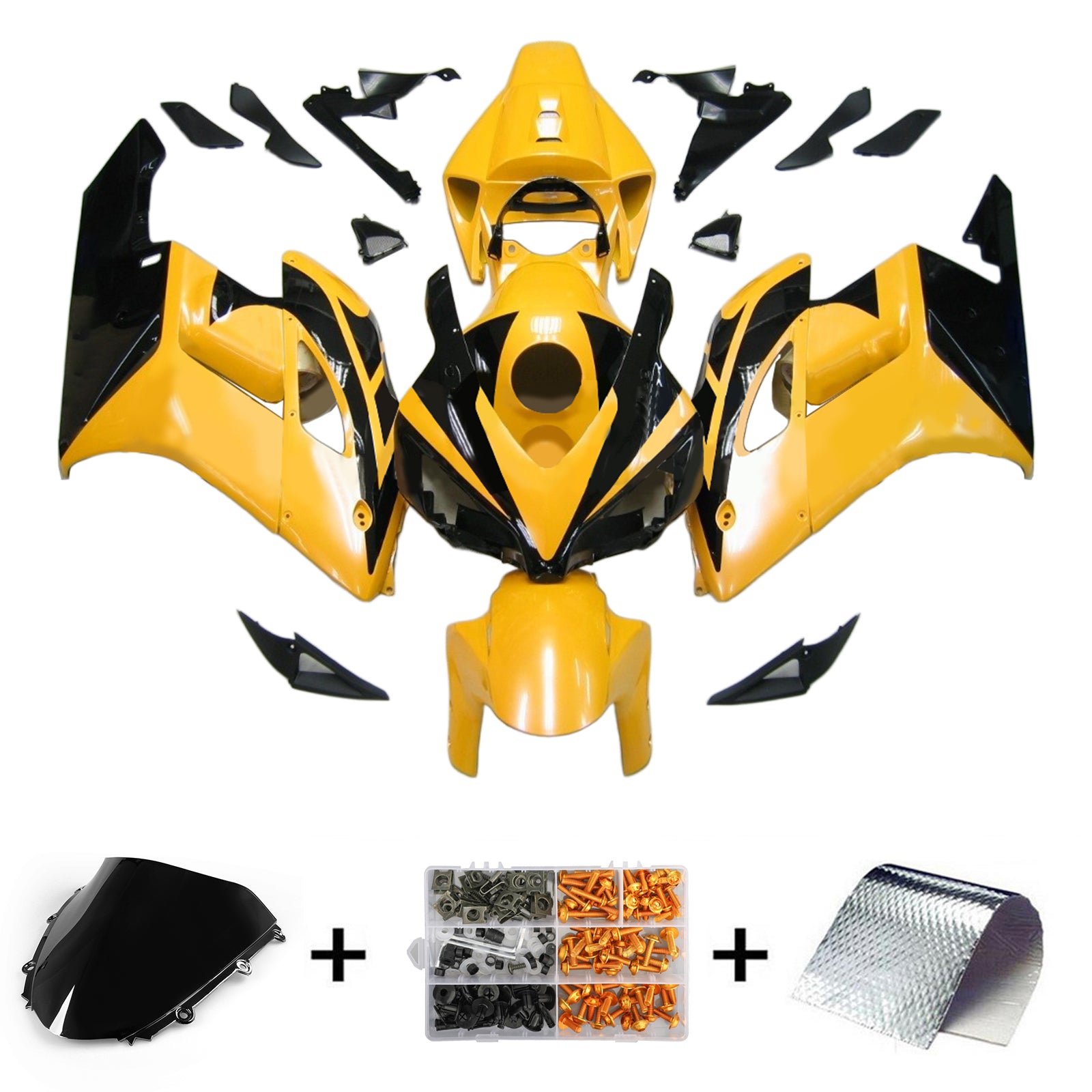 Kit de carénage par injection, carrosserie en plastique ABS pour Honda CBR1000RR 2004-2005