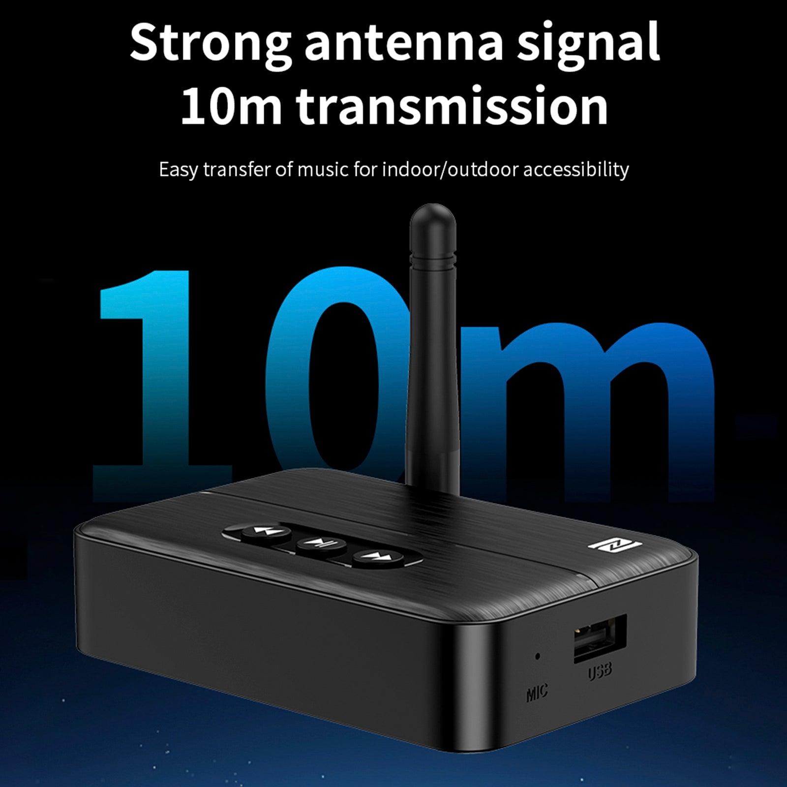 Récepteur audio NFC Bluetooth 5.4, amplificateur AUX/RCA, clé USB pour écouter de la musique