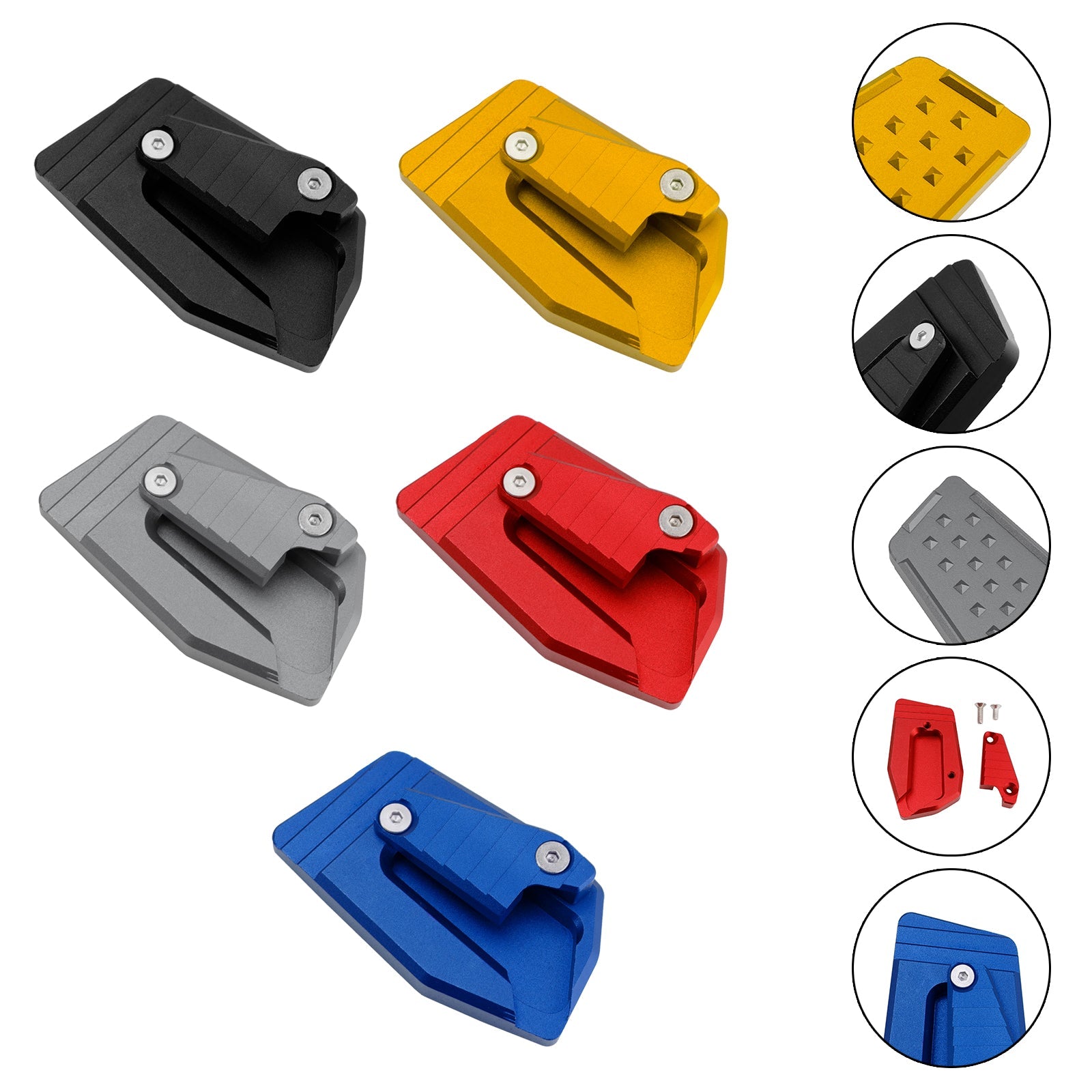 Piastra di rinforzo cavalletto laterale compatibile con BMW K1600B, K1600 Bagger e K1600GA (2018-2025)