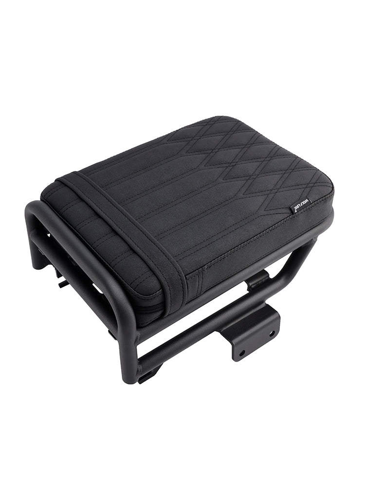 Musta litteä matkustaja satula Honda CT125 Hunter Cub 2020-2023