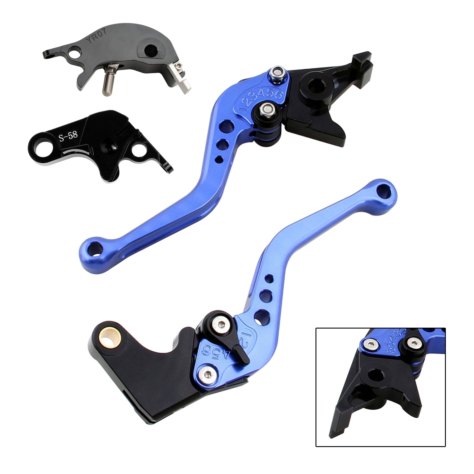 Leva corta freno e frizione per Yamaha YZF R7 MT-10/SP FZ-10/SP 2022-23