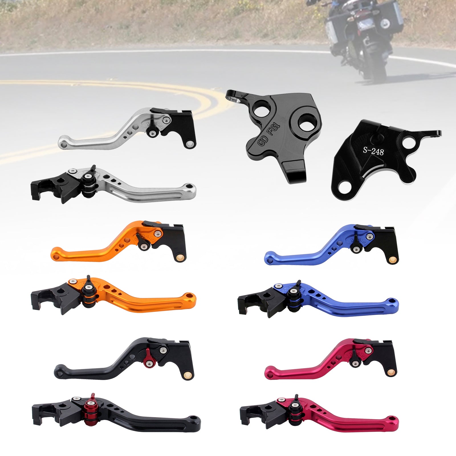 Levier de frein et d'embrayage court pour YAMAHA YZF R125 2008-2011