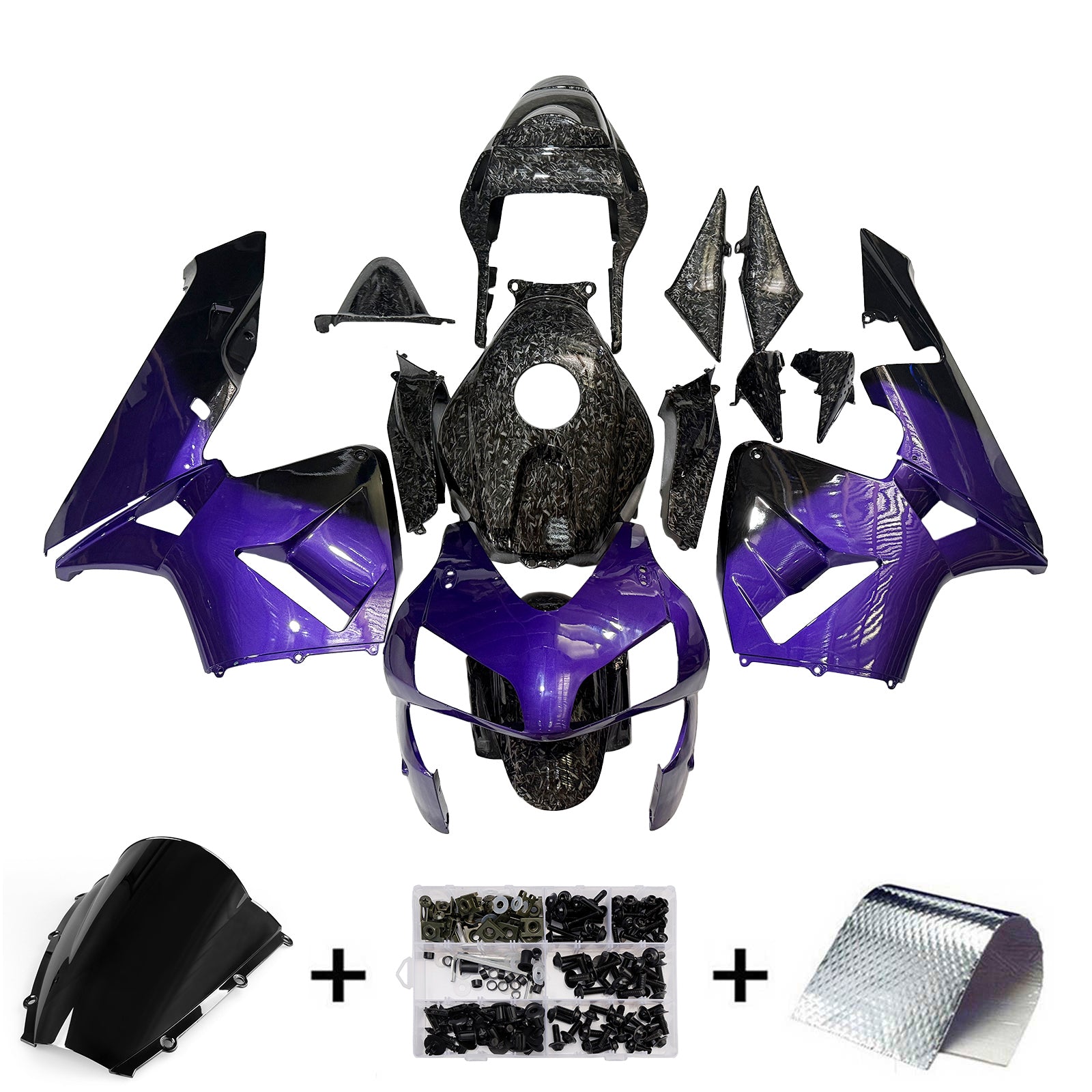 ABS Plastic Kairing Kit voor Honda CBR600R 2003-2004 F5