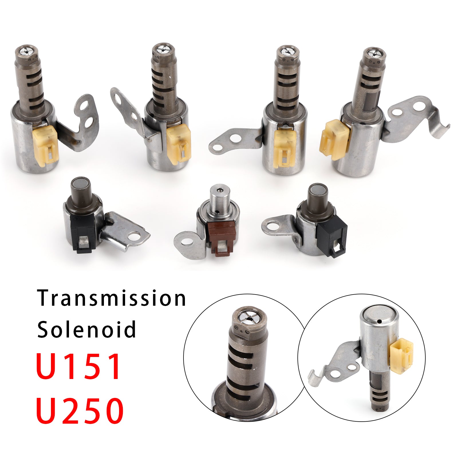 Kit de 7 solénoïdes de transmission U151 U250 pour Pontiac Vibe GT 5 vitesses F/AWD 1.8L 2.4L (2008-2009)