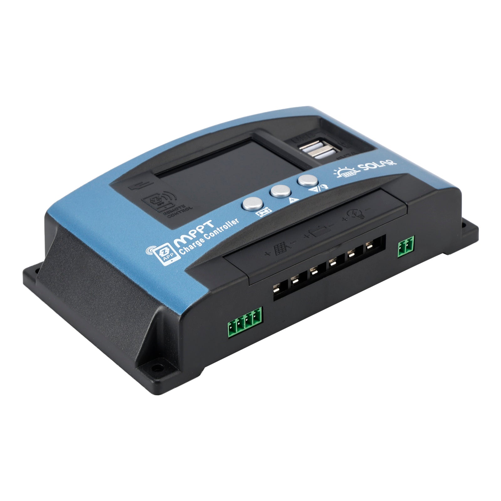 Contrôleur solaire MPPT 30 A/60 A/100 A, Bluetooth, surveillance de la température et charge