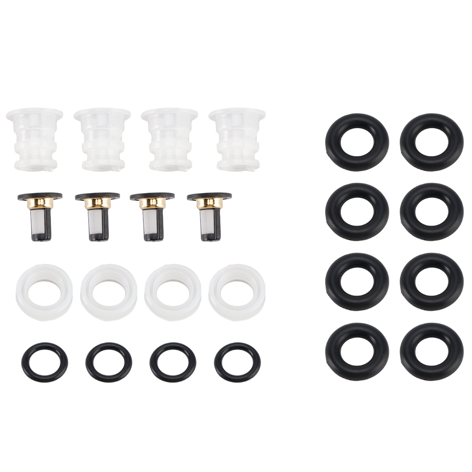 Kit di ricostruzione'4 pezzi iniettori carburante per Acura RSX 2.0L-L4 2002-2004 16450-PNE-G01