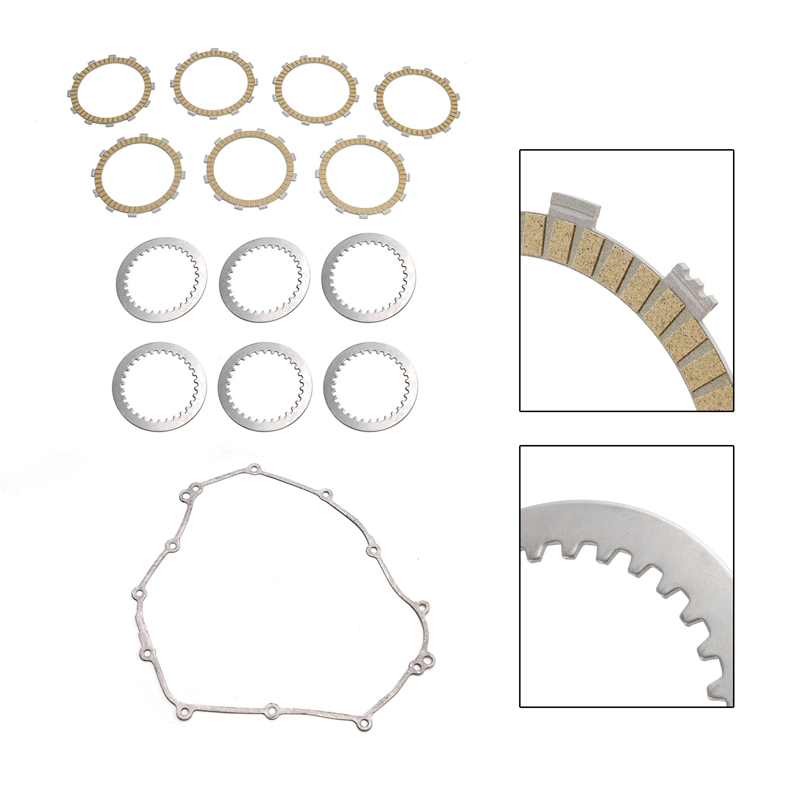 Komplet tornih diskov in tesnil sklopke za Yamaha MT-07 XSR700 Tenere 700 16-24