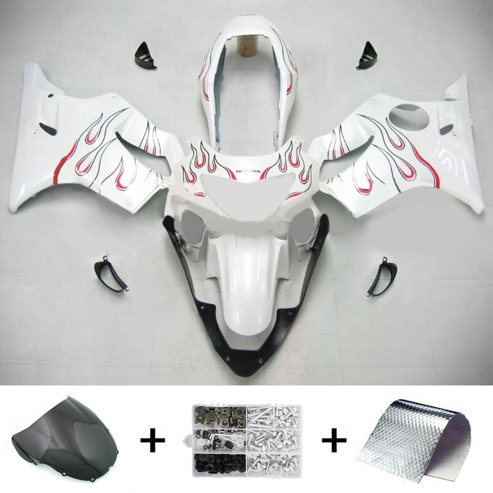 1999-2000 Honda CBR600F4 Zestaw owiewek wtryskowych z tworzywa sztucznego Abs