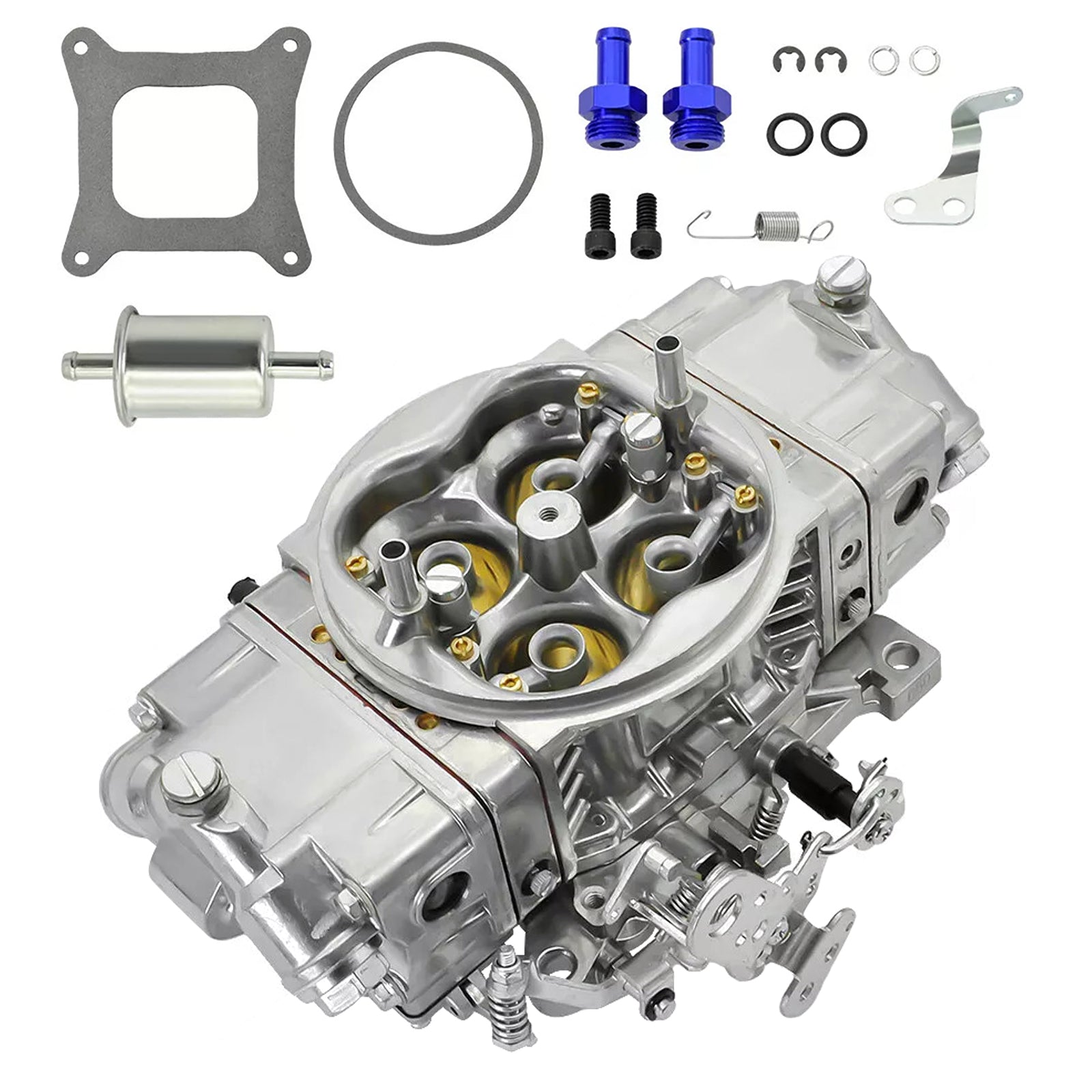 Nuova gara di Brawler Carburatore 650 CFM Doppia pompa 4 Corpo BR-67199 per motore a benzina