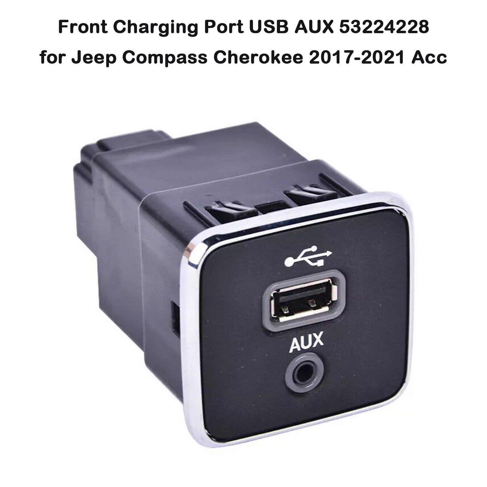 Port de charge avant USB AUX 53224228 pour Jeep Compass Cherokee 2017-2021 Acc