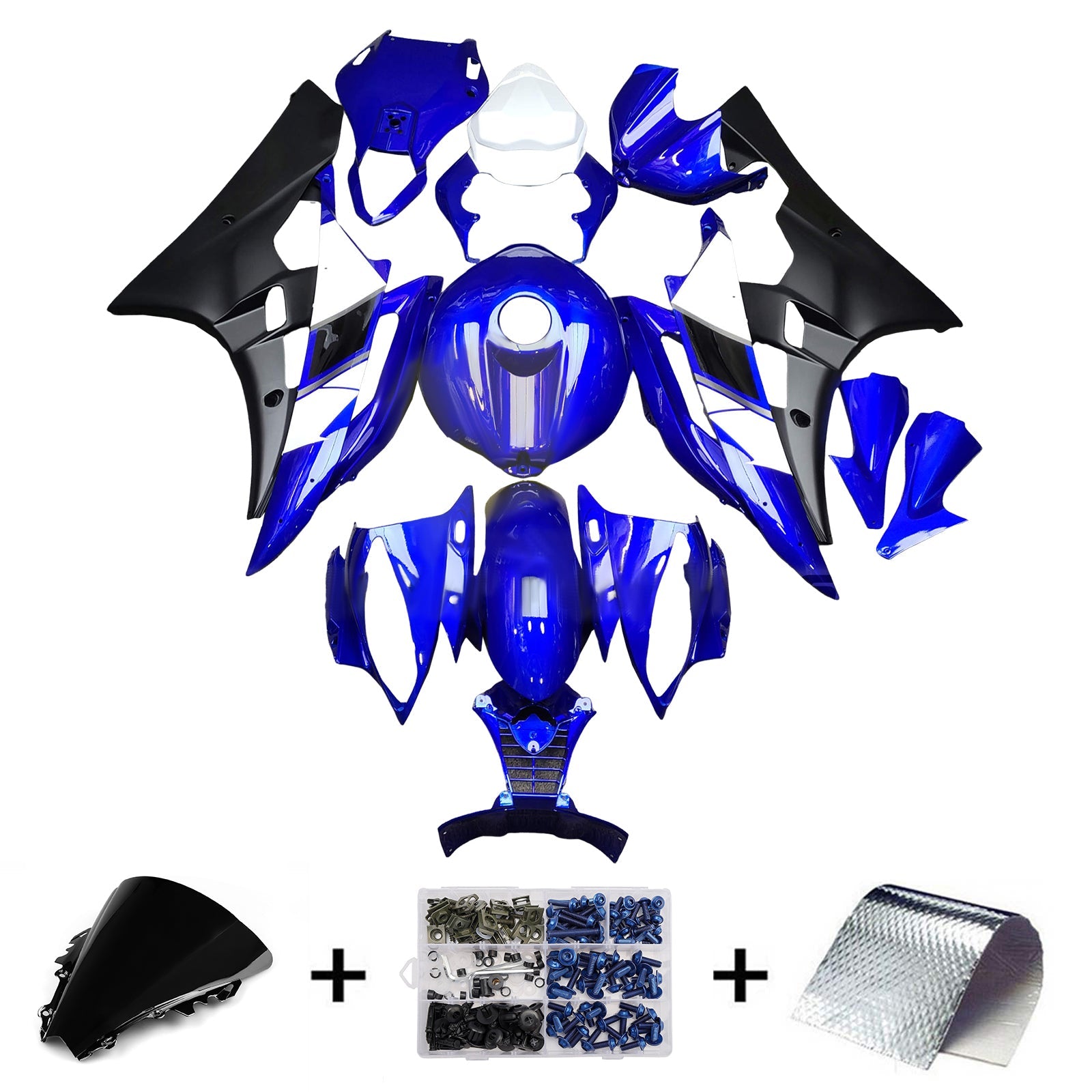 ABS kunststof geïnjecteerde kuipset voor Yamaha YZFR6 YZF-R6 2006-2007