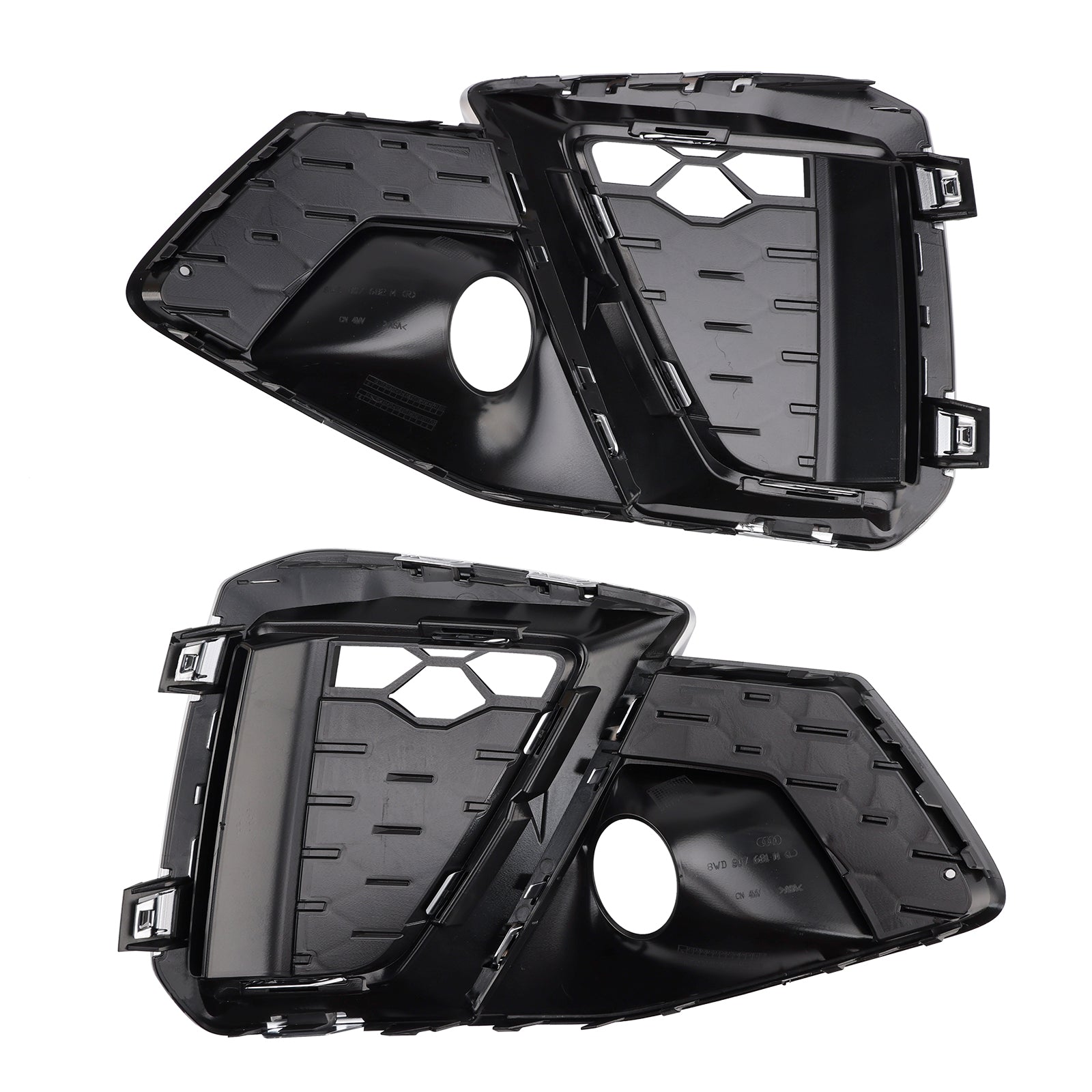 Grille de protection inférieure antibrouillard argentée pour pare-chocs avant Audi A4 B9.5 S-Line 2020-2024