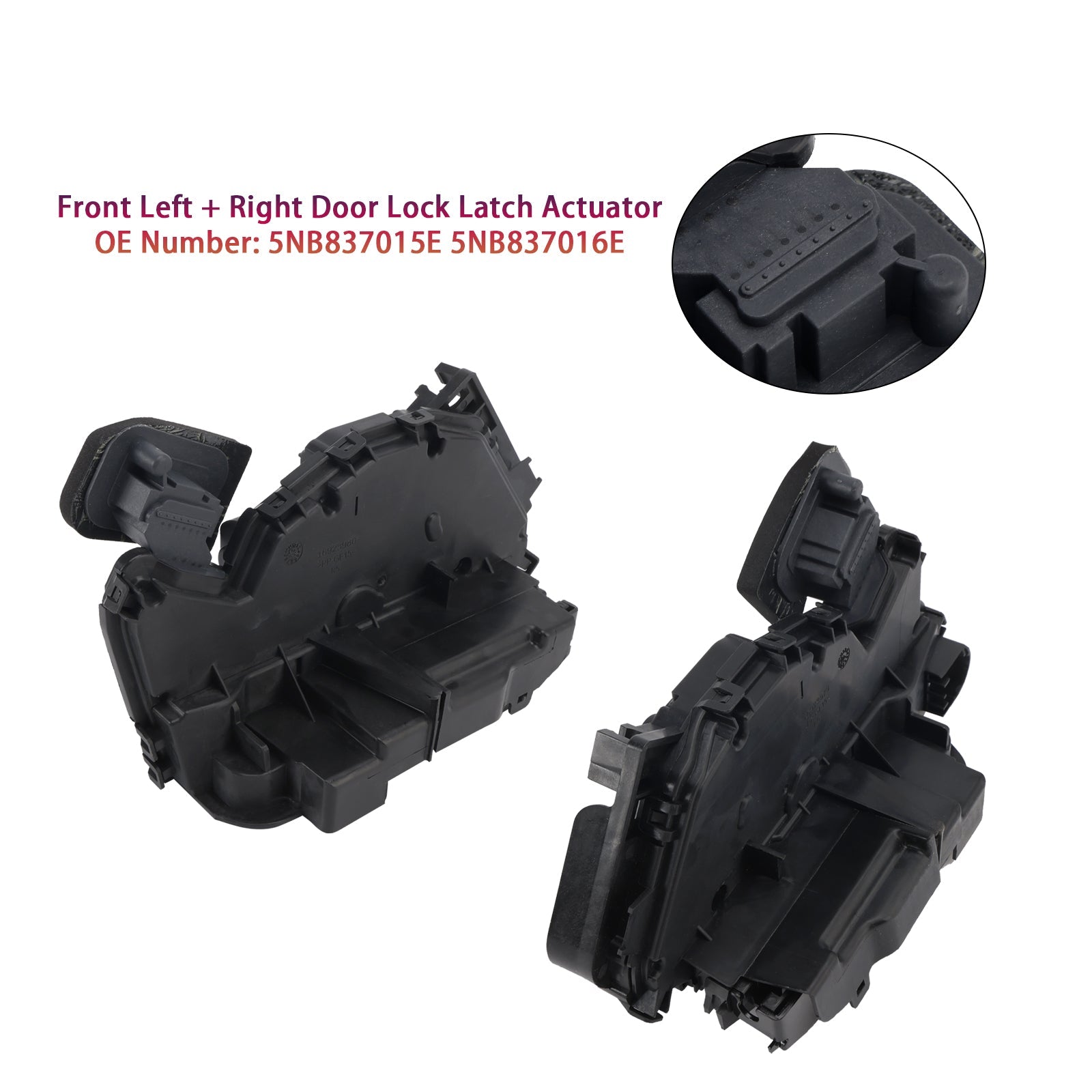 Porten lukitusnäyttelijät vasemmalle ja oikealle 5NB837015E/016E VW Golfille 7 Audi Skoda