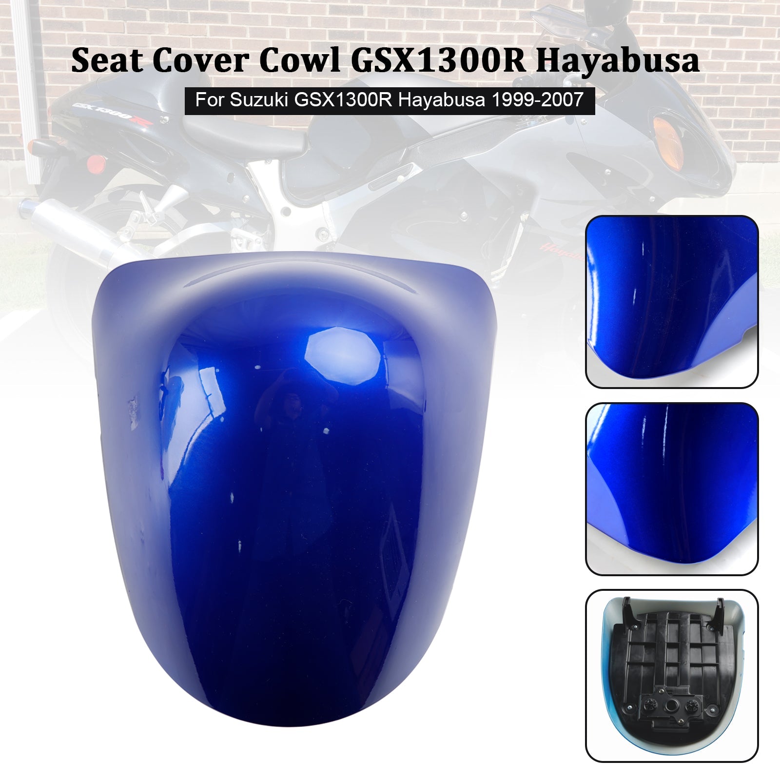 Cubierta del soporte del asiento trasero para Suzuki GSX1300R GSX-R1300 Hayabusa 1999-2007