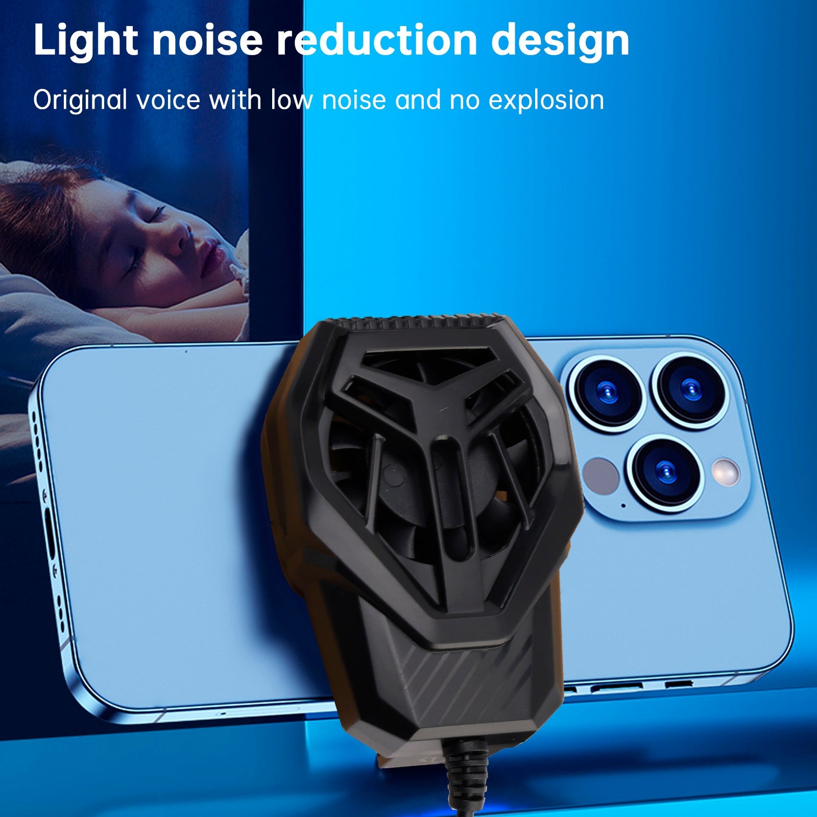 Radiateur de refroidissement à air pour téléphone portable S-01 avec clip arrière