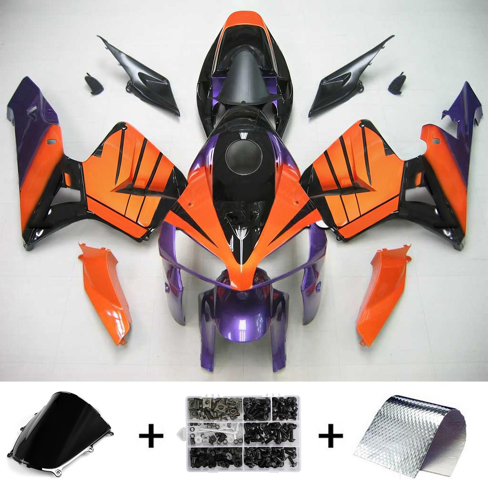 Kit de carénage par injection, carrosserie en plastique ABS pour Honda CBR600RR 2005-2006 F5