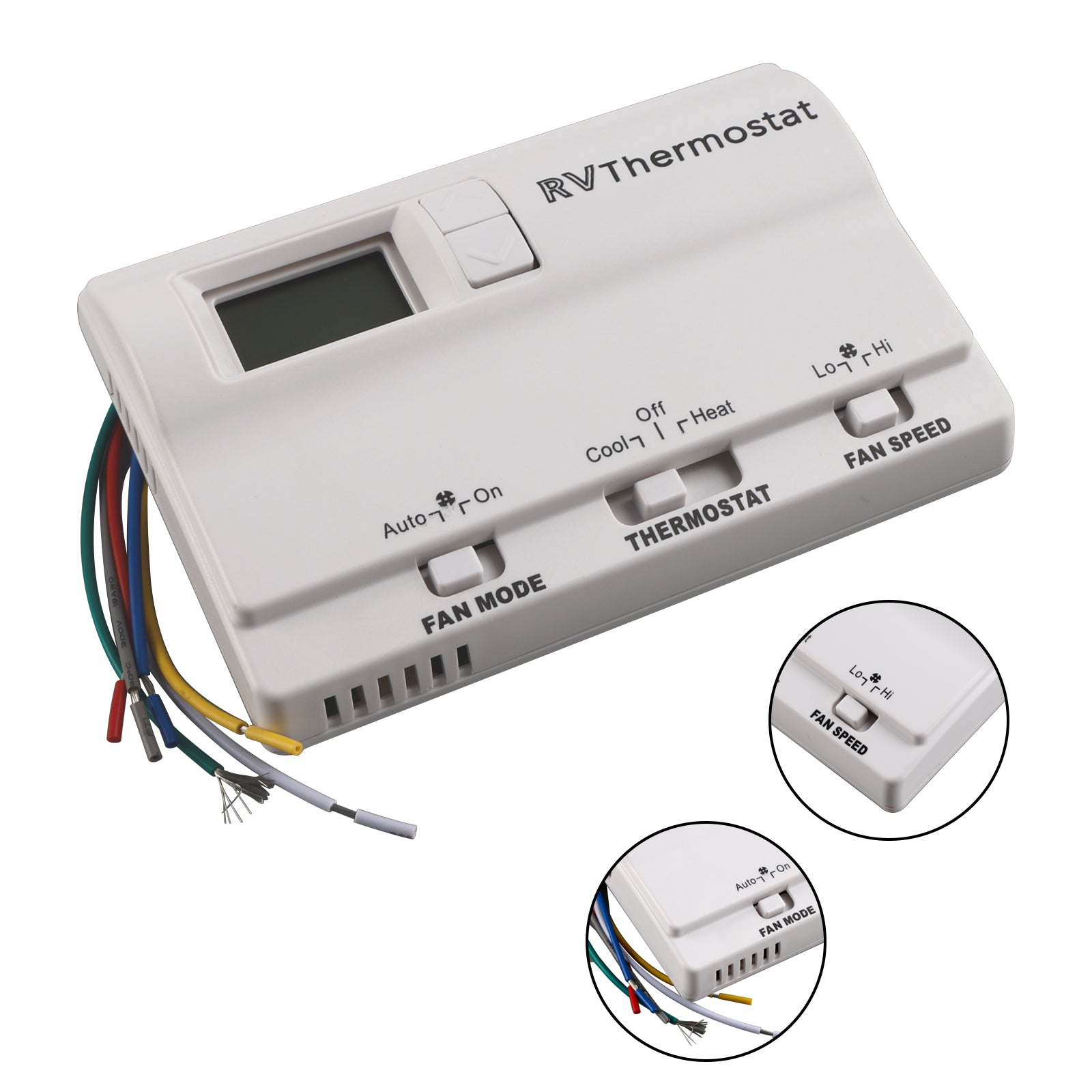 Termostato de reemplazo digital para calefacción/enfriamiento compatible con Coleman 83303362 White