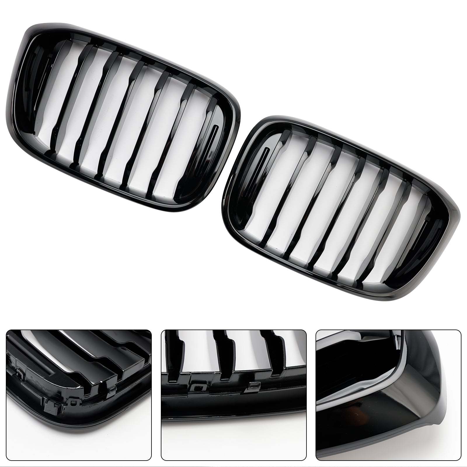 Grille de calandre avant noire brillante pour BMW X4 G02 X3 G01 G08 2018-2021 51138469959