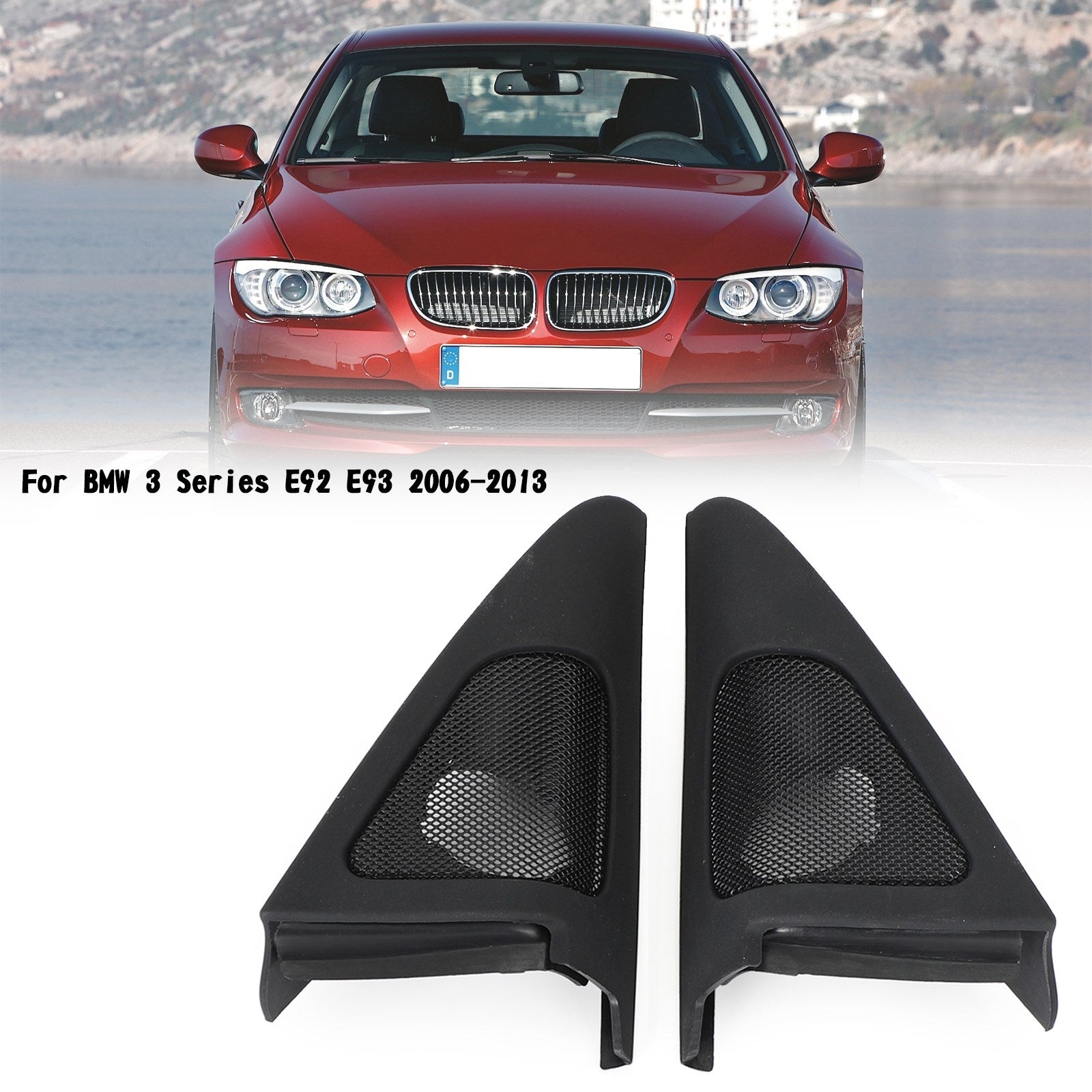 Par de cachés de tweeter para altavoces de la puerta de entrada para la serie BMW 3 E92 y E93 (2006-2013)