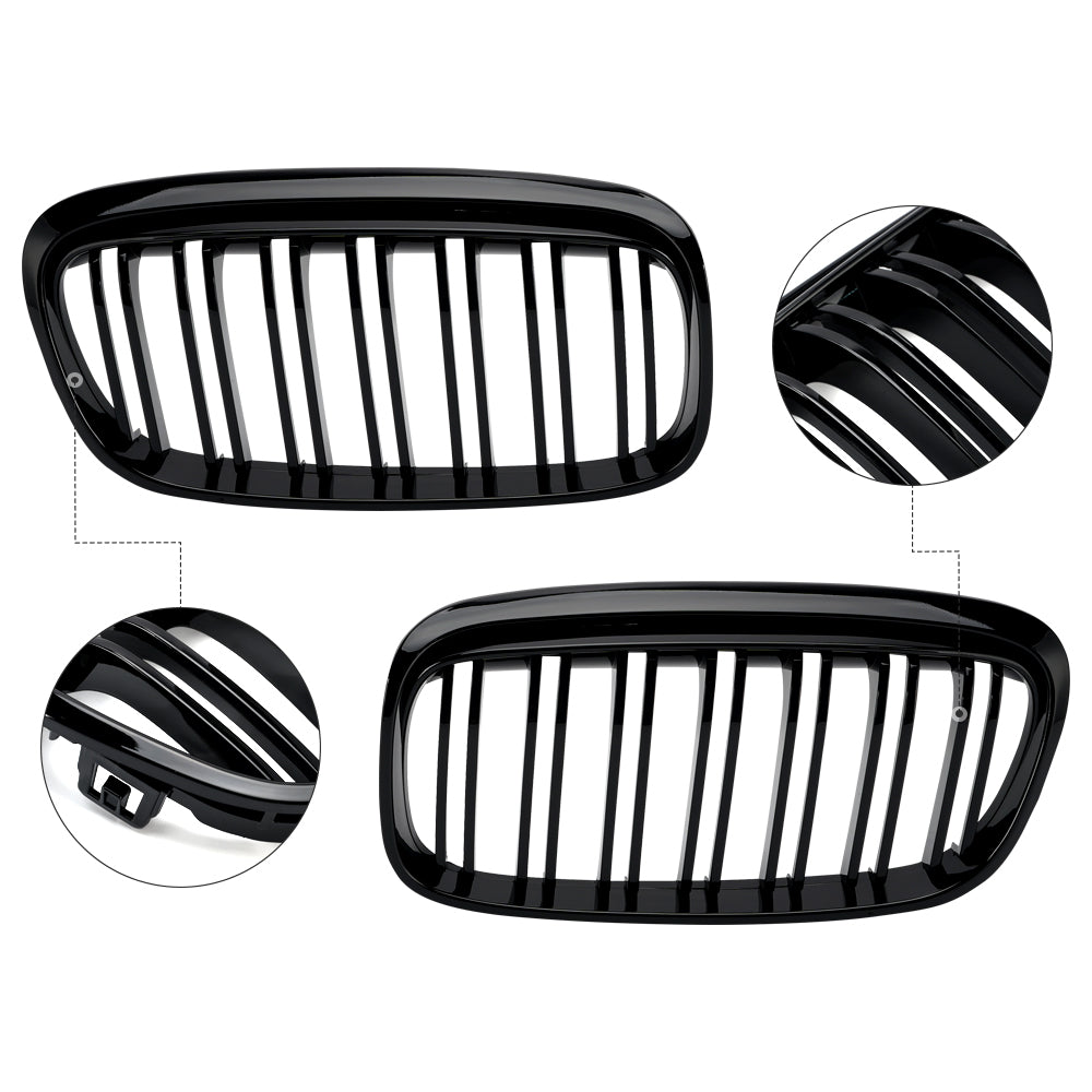 Glanzend zwart frontrooster voor BMW 2-serie Gran Tourer F45 F46 2015-2018