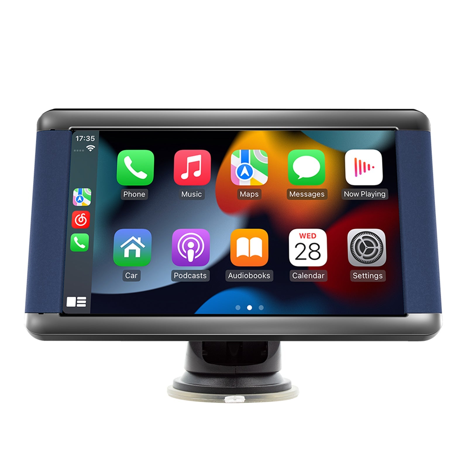 7 inch draagbare auto MP5-speler Bluetooth-monitor Draadloos Carplay + 4 LED-camera's
