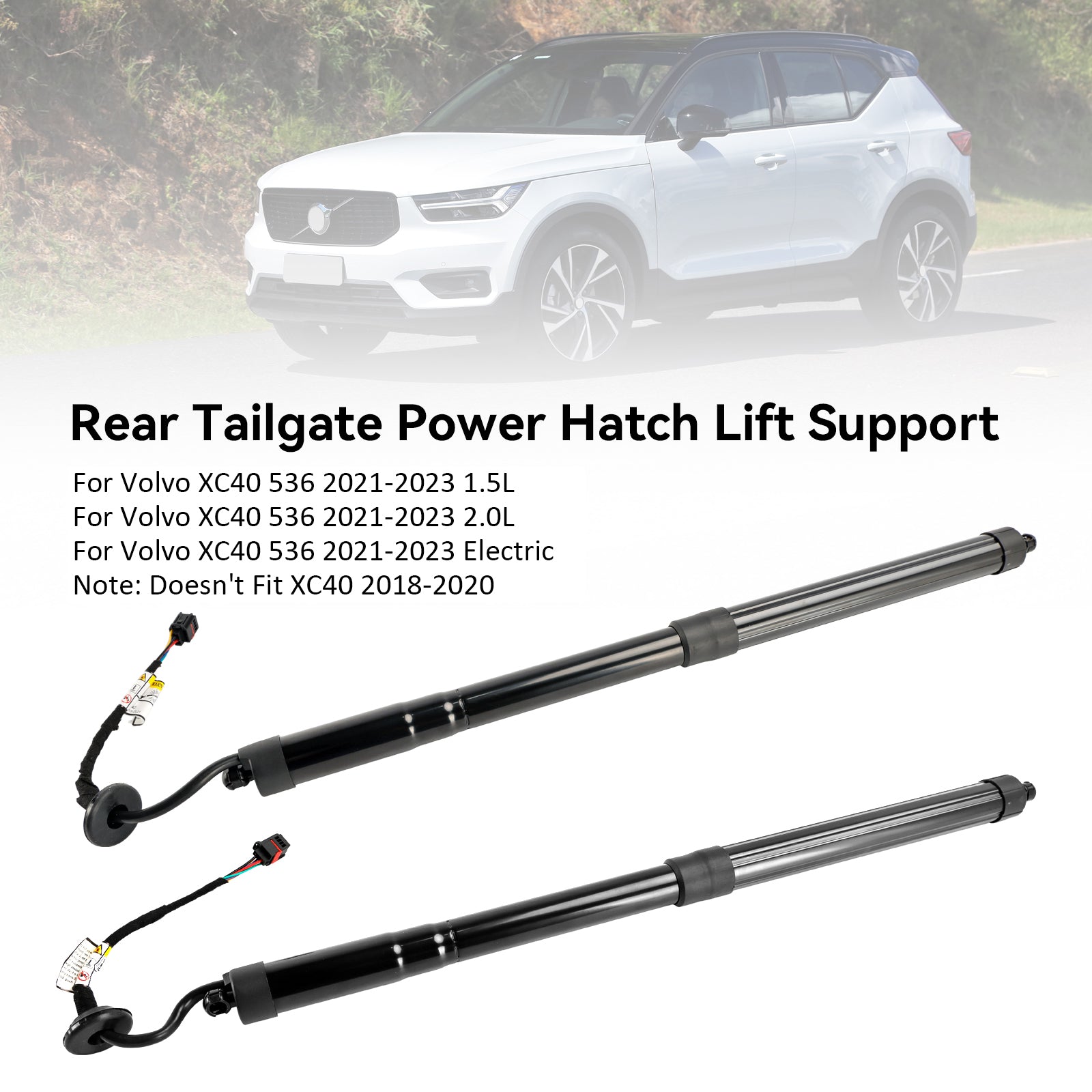 2022-2023 Volvo XC40 536 Elektryczny 2 szt. Tylny elektryczny amortyzator gazowy tylnej klapy 32296296