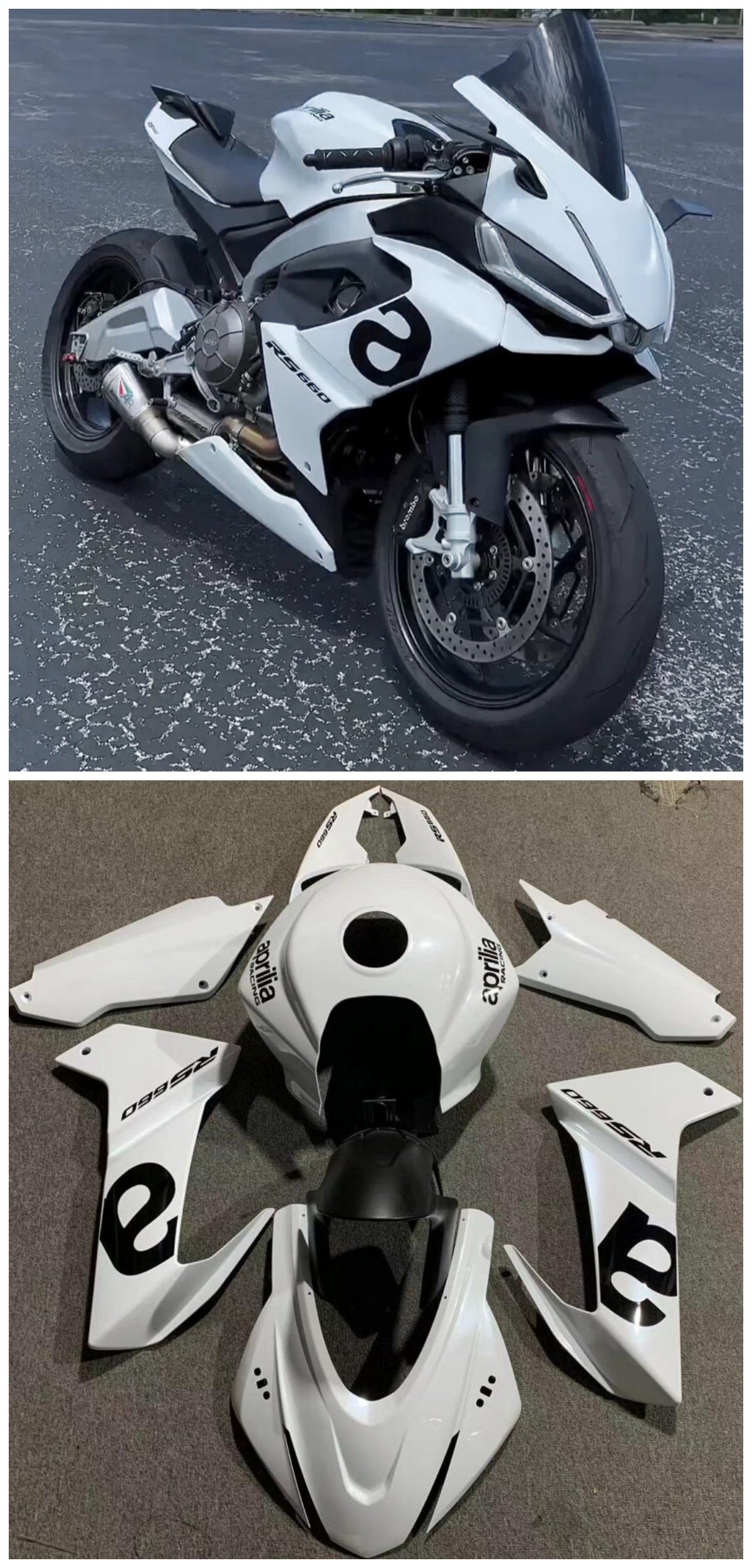 ABS Plastic Fairing Kit Injection Aprilia Rs 660 2020-2024