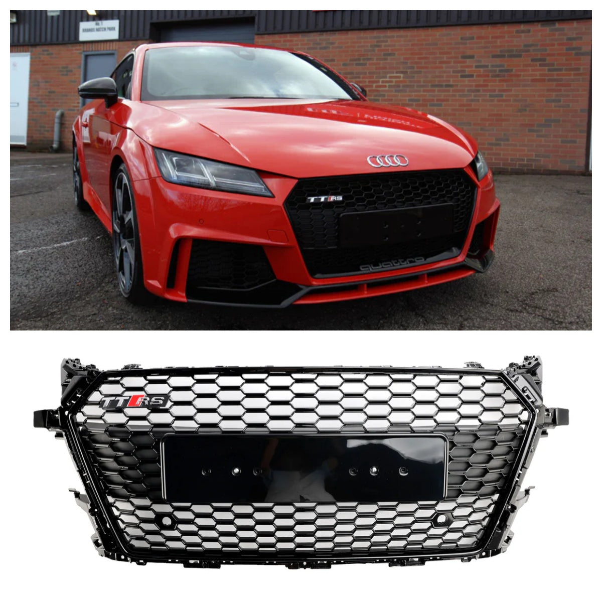 2014-2023 Audi TT MK3 FV 8S RS Style Grid Highing Negro brillante